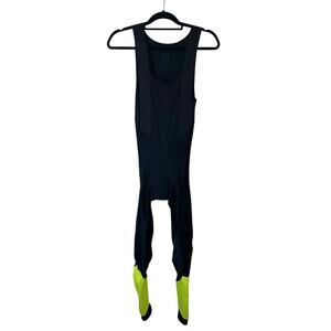 Shimano Men's Black S-Phyre Bib Long Tight Lime Green Bottom orig $320 sz S
